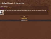 Tablet Screenshot of lodge1061.blogspot.com