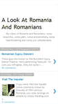 Mobile Screenshot of alookatromaniaandromanians.blogspot.com