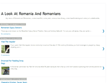 Tablet Screenshot of alookatromaniaandromanians.blogspot.com