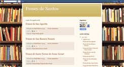 Desktop Screenshot of frasesdesantos.blogspot.com