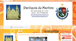 Desktop Screenshot of paroquiademartins.blogspot.com
