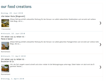 Tablet Screenshot of ourfoodcreations.blogspot.com