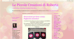 Desktop Screenshot of lepiccolecreazionidiroberta.blogspot.com