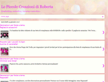 Tablet Screenshot of lepiccolecreazionidiroberta.blogspot.com