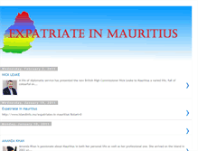 Tablet Screenshot of mauritius-expatriate.blogspot.com