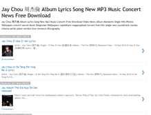 Tablet Screenshot of jaychou-lyrics.blogspot.com