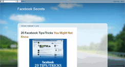 Desktop Screenshot of facebooktricksss.blogspot.com