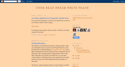 Desktop Screenshot of cookreaddreamwriteteach.blogspot.com