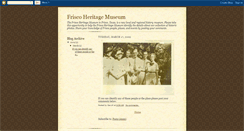 Desktop Screenshot of friscomuseum.blogspot.com