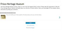 Tablet Screenshot of friscomuseum.blogspot.com