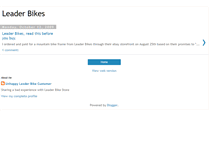 Tablet Screenshot of leaderbikes.blogspot.com
