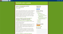 Desktop Screenshot of haciendo-micro-cuento.blogspot.com