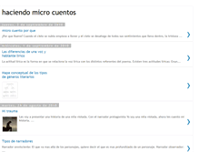 Tablet Screenshot of haciendo-micro-cuento.blogspot.com