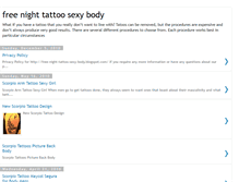 Tablet Screenshot of free-night-tattoo-sexy-body.blogspot.com