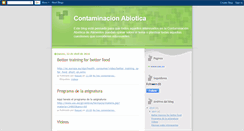 Desktop Screenshot of contaminacionabiotica.blogspot.com