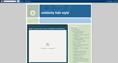 Desktop Screenshot of celebrity-hair-style-video.blogspot.com