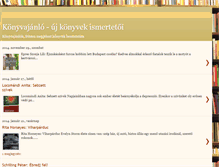 Tablet Screenshot of konyvajanloblog.blogspot.com