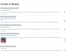 Tablet Screenshot of chunksofreality.blogspot.com