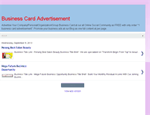 Tablet Screenshot of businesscardadvertisement.blogspot.com