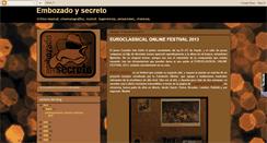 Desktop Screenshot of embozadoysecreto.blogspot.com