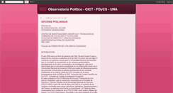 Desktop Screenshot of elobservatoriopolitico.blogspot.com
