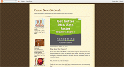 Desktop Screenshot of cancernewsnetwork.blogspot.com