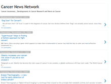 Tablet Screenshot of cancernewsnetwork.blogspot.com
