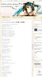 Mobile Screenshot of animelyricslibrary.blogspot.com