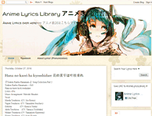 Tablet Screenshot of animelyricslibrary.blogspot.com