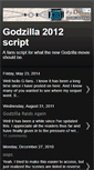 Mobile Screenshot of godzilla2012script.blogspot.com
