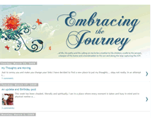 Tablet Screenshot of embracingthejourneyexperiencingthejoy.blogspot.com