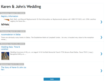 Tablet Screenshot of karenandjohnswedding.blogspot.com