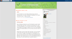 Desktop Screenshot of lettersofchristmaspast.blogspot.com
