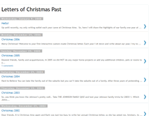 Tablet Screenshot of lettersofchristmaspast.blogspot.com