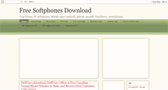 Desktop Screenshot of freesoftphones.blogspot.com
