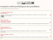 Tablet Screenshot of pembelajaran-pendidikan.blogspot.com