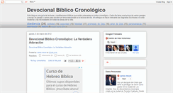 Desktop Screenshot of devocional-biblico-cronologico.blogspot.com