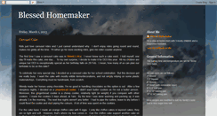 Desktop Screenshot of blessedhomemaker.blogspot.com