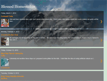 Tablet Screenshot of blessedhomemaker.blogspot.com