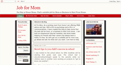 Desktop Screenshot of findjobformom.blogspot.com