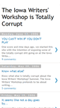 Mobile Screenshot of iowawritersworkshopistotallycorrupt.blogspot.com