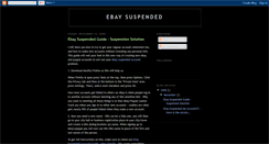 Desktop Screenshot of ebay-suspended-account.blogspot.com