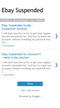 Mobile Screenshot of ebay-suspended-account.blogspot.com