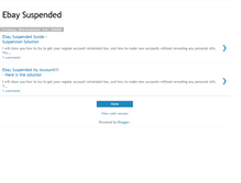 Tablet Screenshot of ebay-suspended-account.blogspot.com