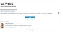 Tablet Screenshot of davidandamandawedding.blogspot.com