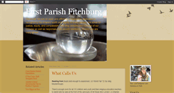 Desktop Screenshot of firstparishfitchburg.blogspot.com