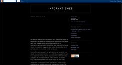 Desktop Screenshot of informatieweb.blogspot.com