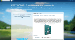Desktop Screenshot of esetnod32pass.blogspot.com