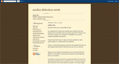 Desktop Screenshot of mediosdidacticos2006.blogspot.com