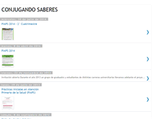 Tablet Screenshot of conjugandosaberes.blogspot.com